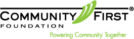 Community First Foundation logo. Powering Communuty Together.